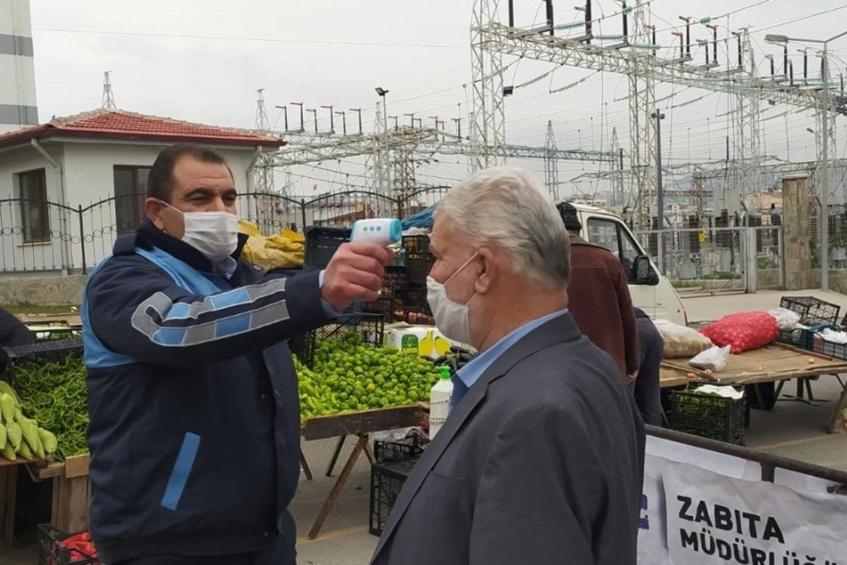 Pazar yerlerinde korona &ouml;nlemleri artırıldı