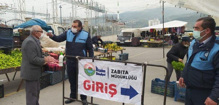 Pazar yerlerinde korona önlemleri artırıldı G2