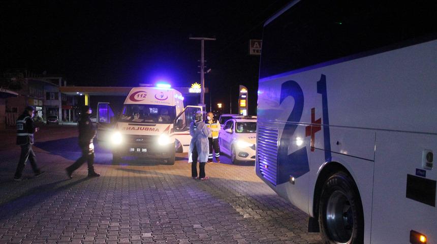 Aksaray'da koronavir&uuml;s temaslısı otob&uuml;s&uuml; şof&ouml;r&uuml;, direksiyon başında yakalandı