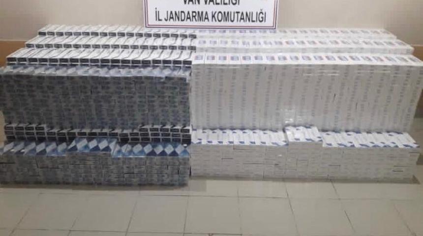 Başkale’de 38 bin 750 paket kaçak sigara ele geçirildi