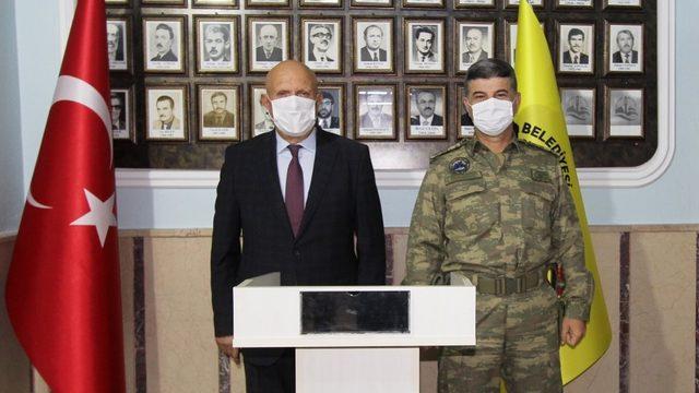 Garnizon Komutanı Tunoğlu’ndan Başkan Pekmezci’ye ziyaret
