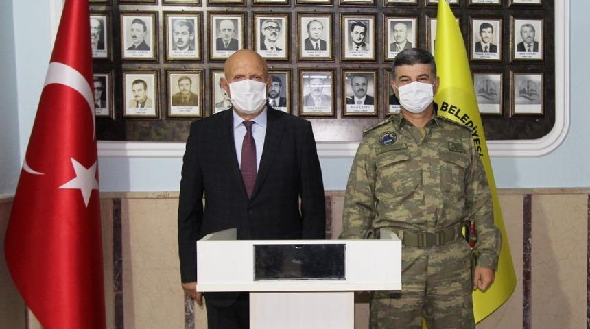 Garnizon Komutanı Tunoğlu&rsquo;ndan Başkan Pekmezci&rsquo;ye ziyaret