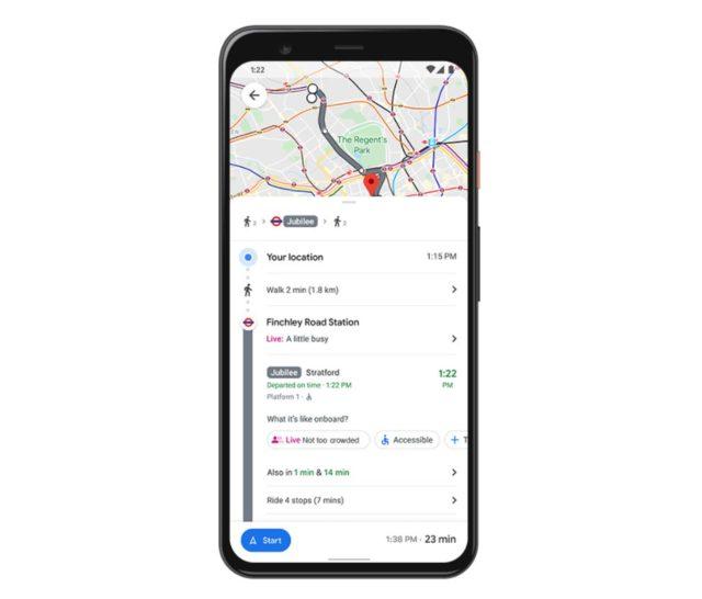 Google haritalar toplu taşıma