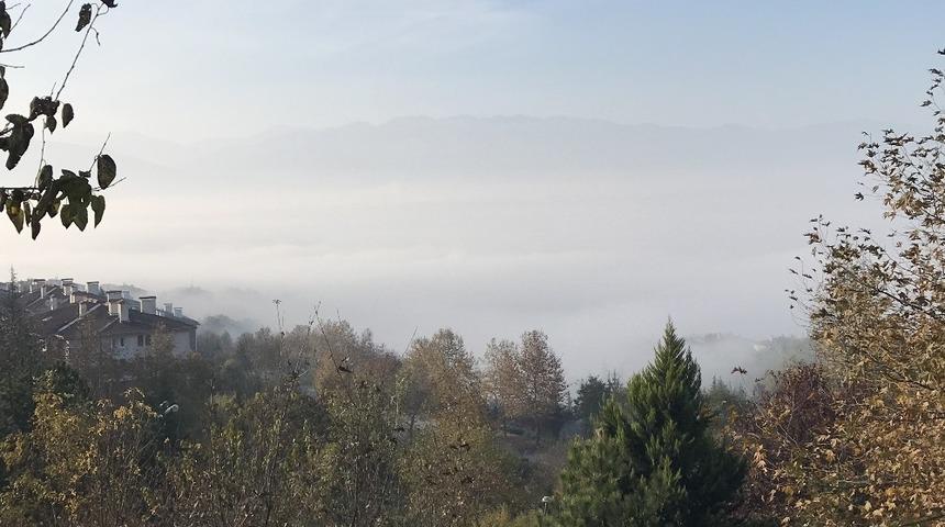 Düzce sis deniziyle kaplandı