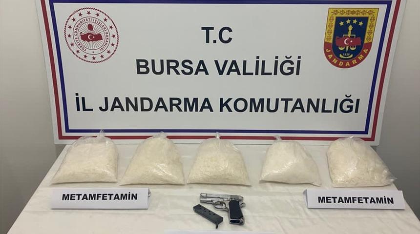 Bursa'da 5 kilogram metamfetamin ele geçirildi