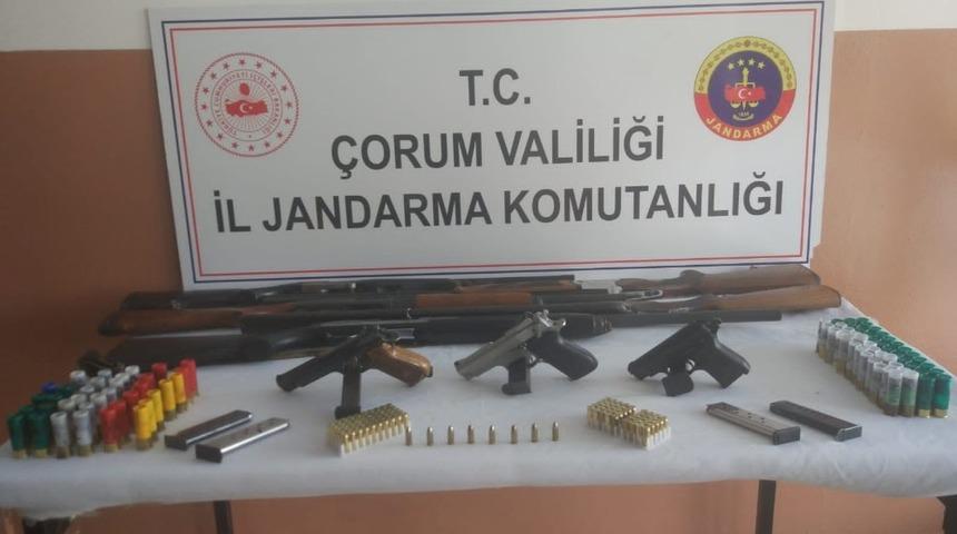 Çorum’da jandarmadan silah operasyonu