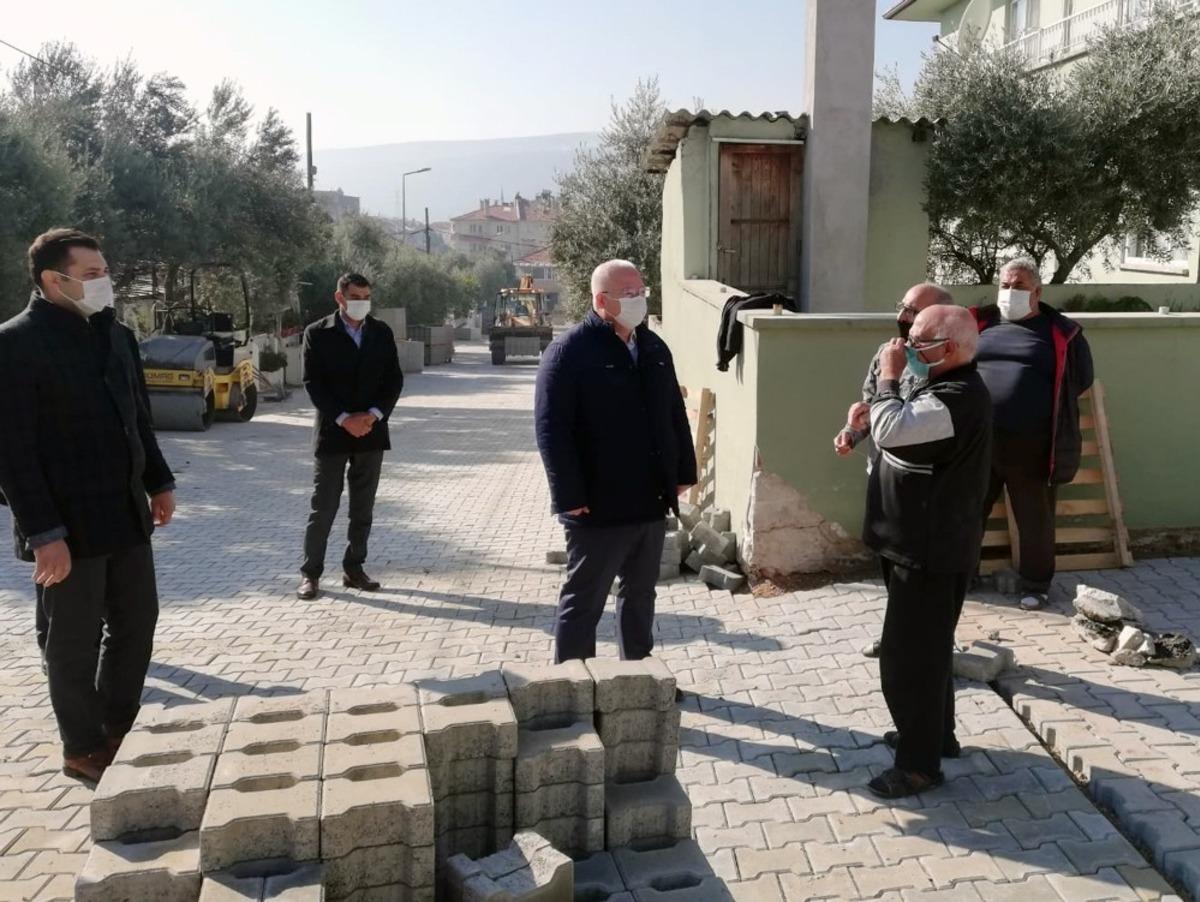 Başkan G&uuml;m&uuml;ş, &ccedil;alışmaları yerinde inceledi