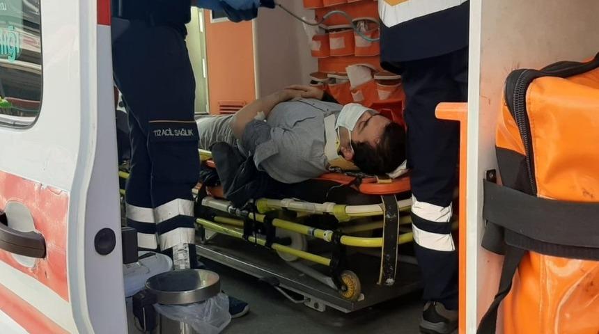 Y&uuml;ksekten d&uuml;şen şahıs yaralandı