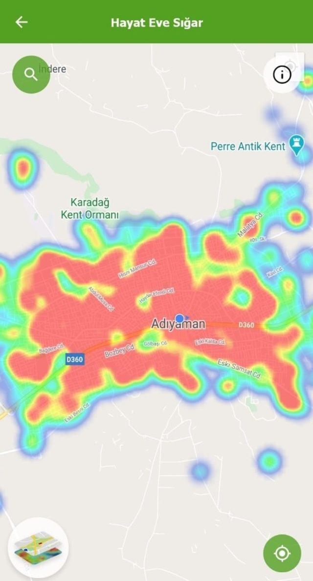 Dört günde 515 adres karantinaya alındı