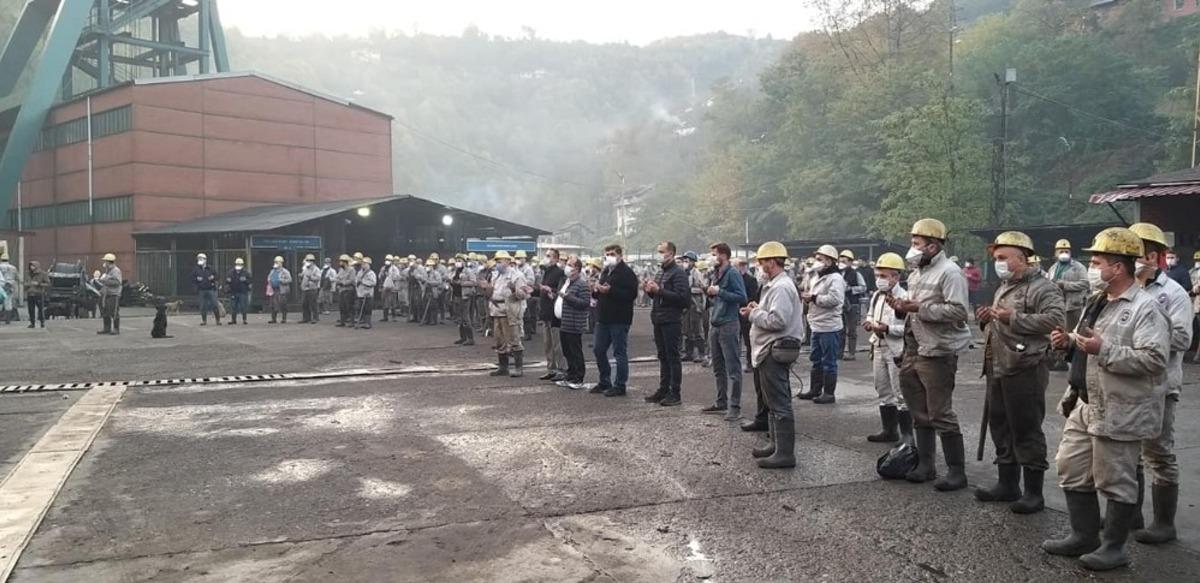 Madenci kurban kesti