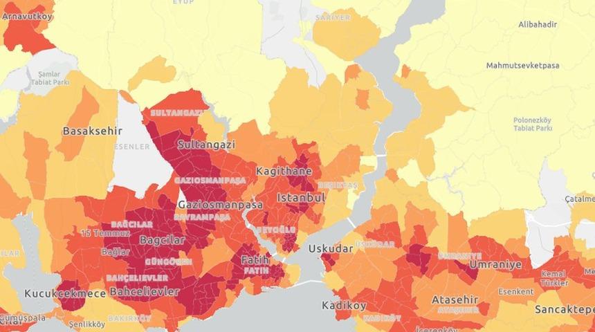 İstanbul'un 'koronavirüs kırılganlık haritası' çıkarıldı! İşte en riskli mahalleler
