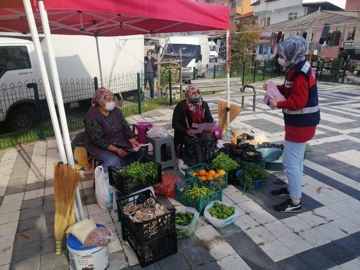 Kadına şiddete karşı broşür dağıtıldı G2