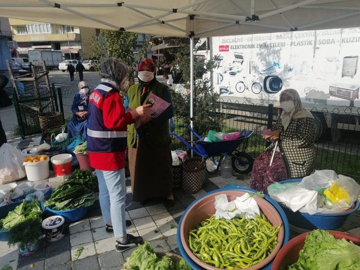 Kadına şiddete karşı broşür dağıtıldı G3