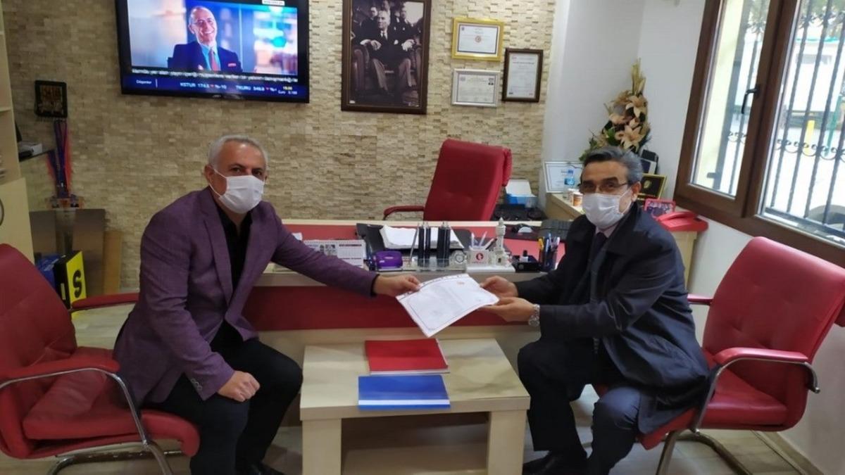 Kaymakam Y&uuml;cel, Emlak M&uuml;şavirleri Derneği&rsquo;ni ziyaret etti