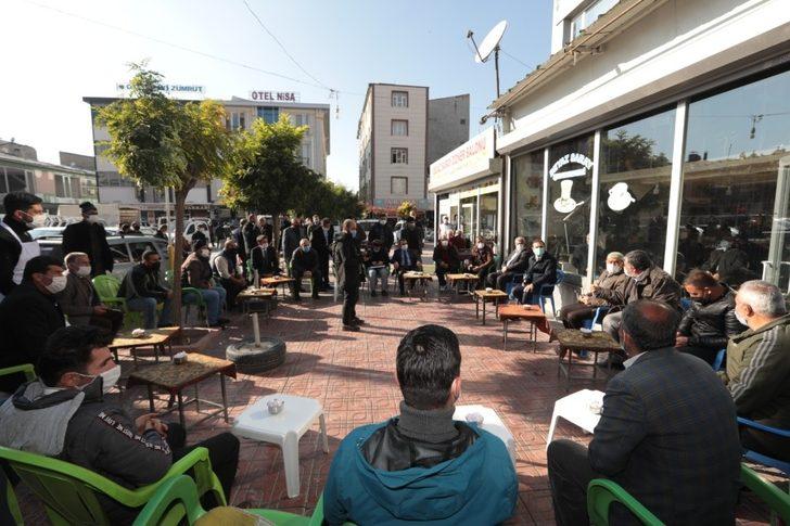 Kaymakam Aslan esnafı dinledi, gençlerle bir araya geldi G1