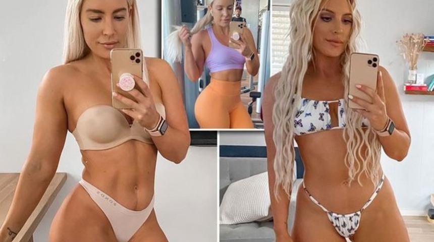 Bir yılda m&uuml;kemmel değişim... Fitness yıldızı Sophie Allen sırrını herkesle paylaştı 