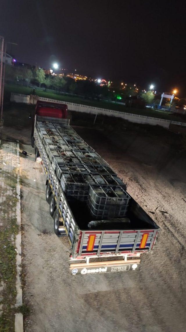 Tırla yapılan kaçak akaryakıt sevkiyatına polis ‘dur’ dedi