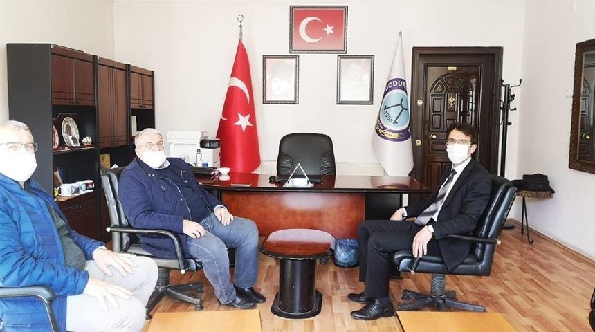 Eski Devlet Bakanı Şeker&rsquo;den Başkan Tuna&rsquo;yla bir araya geldi