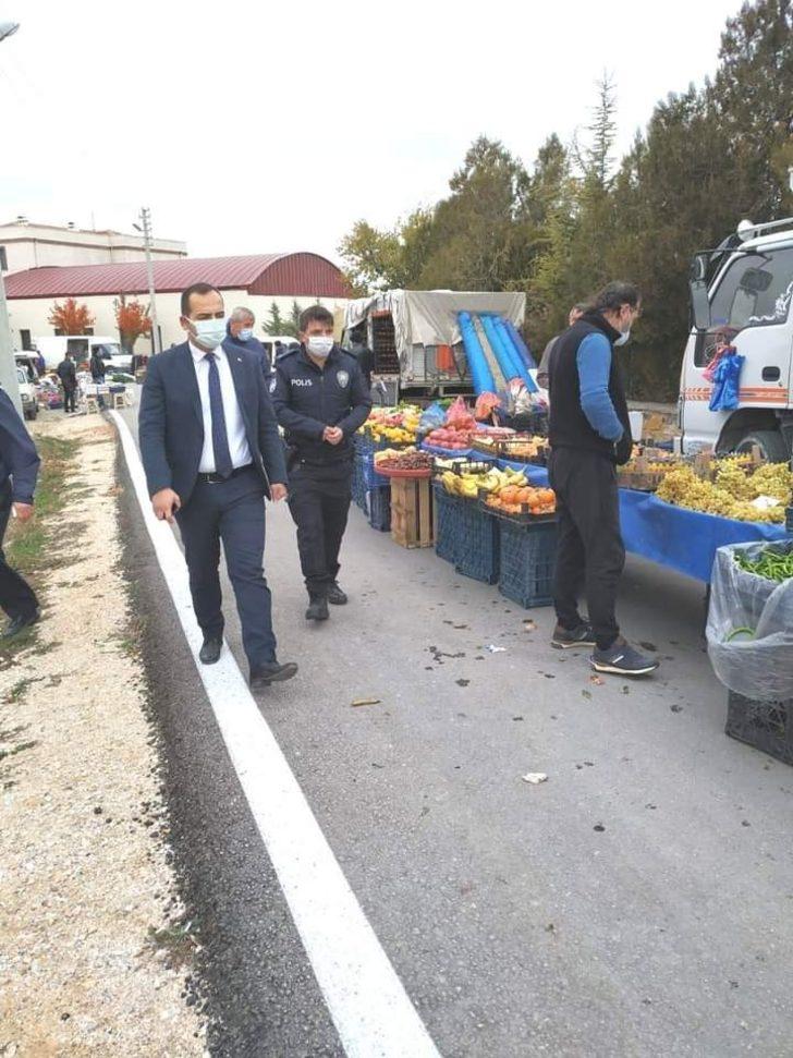 Kaymakam Güven’den pazar yerinde Covid-19 denetimi G2