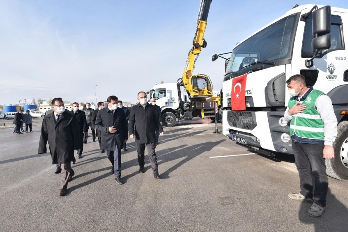 Karatay Belediyesi ara&ccedil; filosuna 15 yeni ara&ccedil; dahil etti