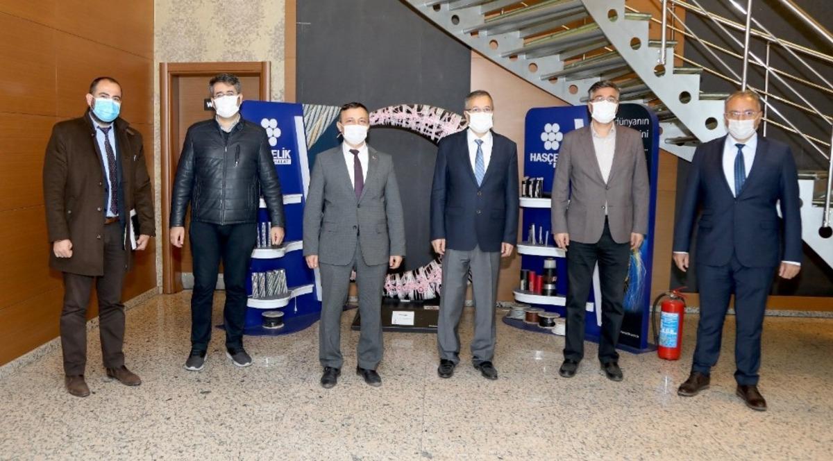 ER&Uuml; Rekt&ouml;r&uuml; &Ccedil;alış, &Uuml;niversite-Sanayi İşbirliği i&ccedil;in ziyaretlerine devam ediyor