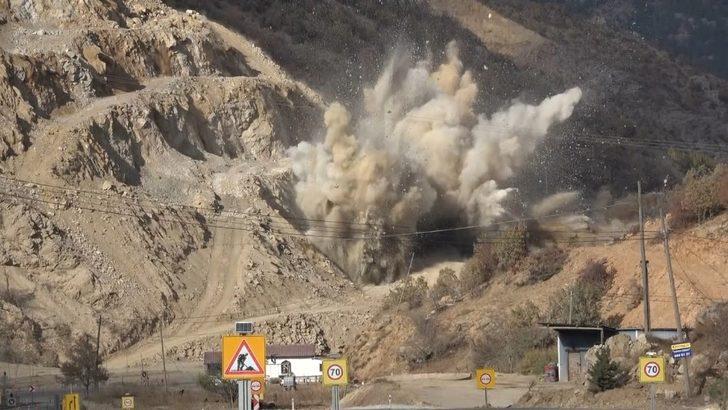 Tokat-Sivas kara yolunda patlatma G1