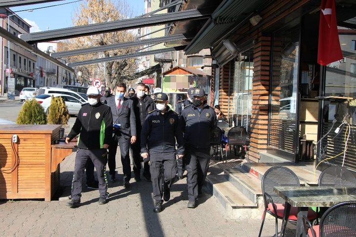 Kars İl Emniyet Müdürü Sağdıç’tan Covid-19 denetimi G4