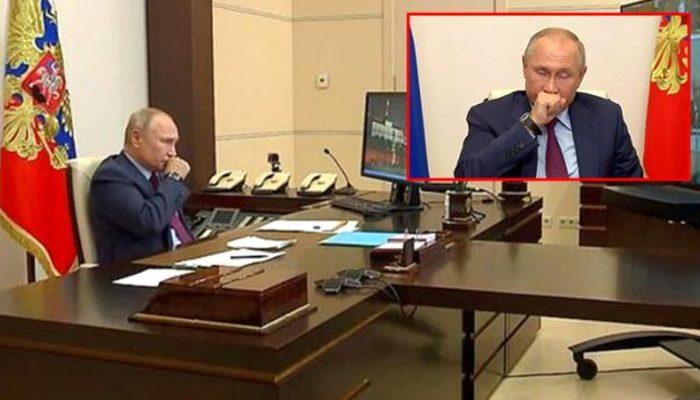 Putin telekonferans toplantısında öksürük krizine girdi