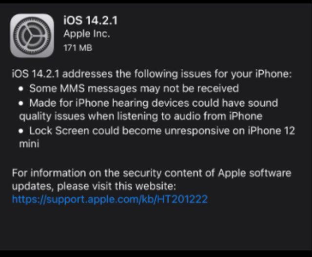 iOS 14.2.1