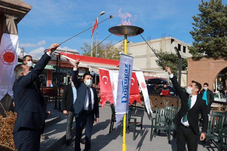 Ahlat’ta doğalgaz ateşi yakıldı G1