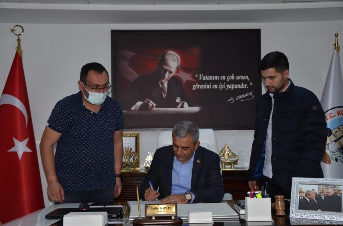 Ko&ccedil;arlı&rsquo;da yeni hizmet binası i&ccedil;in imzalar atıldı