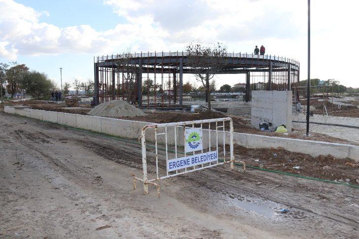 Ergene Belediyesi Velimeşe Gölet Projesi hızla yükseliyor G4