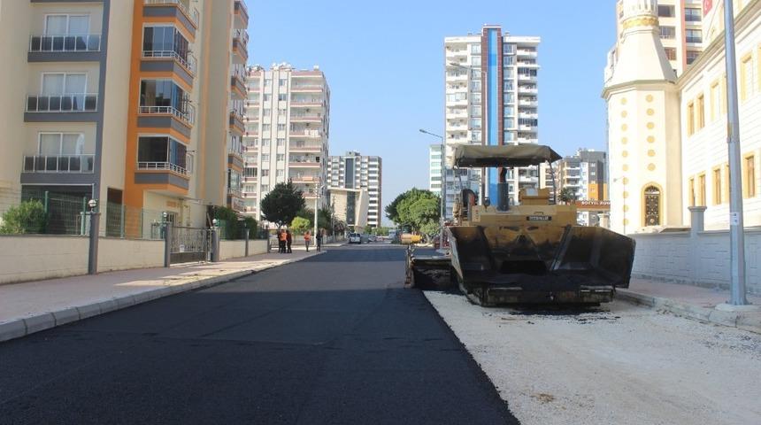 Mersin&rsquo;de asfalt &ccedil;alışmaları devam ediyor