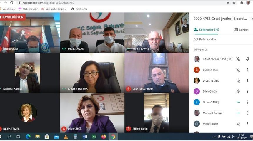 Uşak &Uuml;niversitesinde KPSS hazırlıkları g&ouml;zden ge&ccedil;irildi