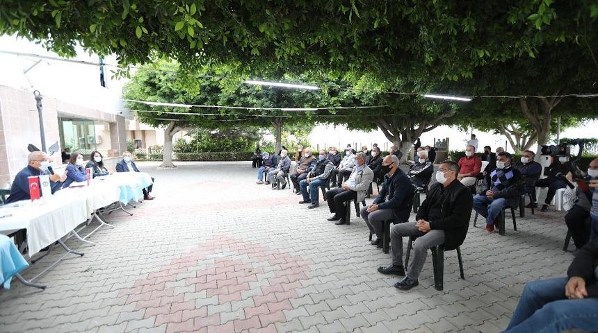 Mezitli’de siteler deprem için toplandı