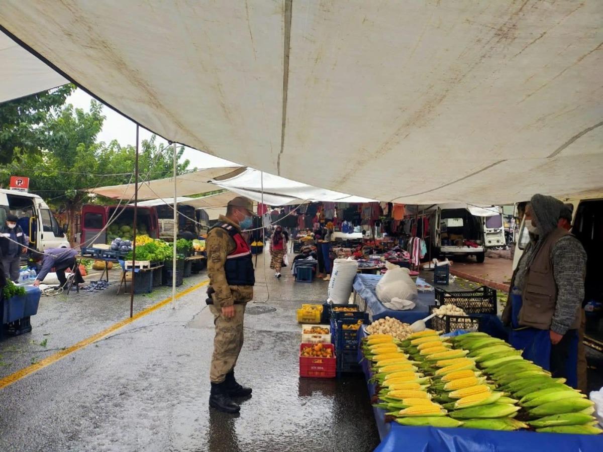 Jandarmadan Pazar yerlerinde sıkı denetim