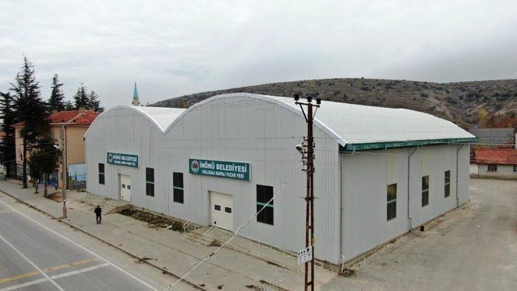 Oklubalı pazar yeri cephesinin kaplama çalışması tamamlandı G3