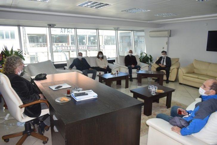 Kadıoğlu mozaiklerini incelediler G1