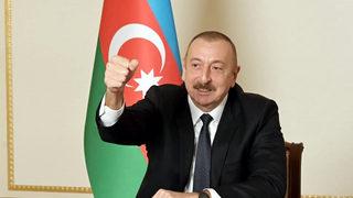 Azerbaycan Cumhurbaşkanı Aliyev Ağdam'da halka seslendi