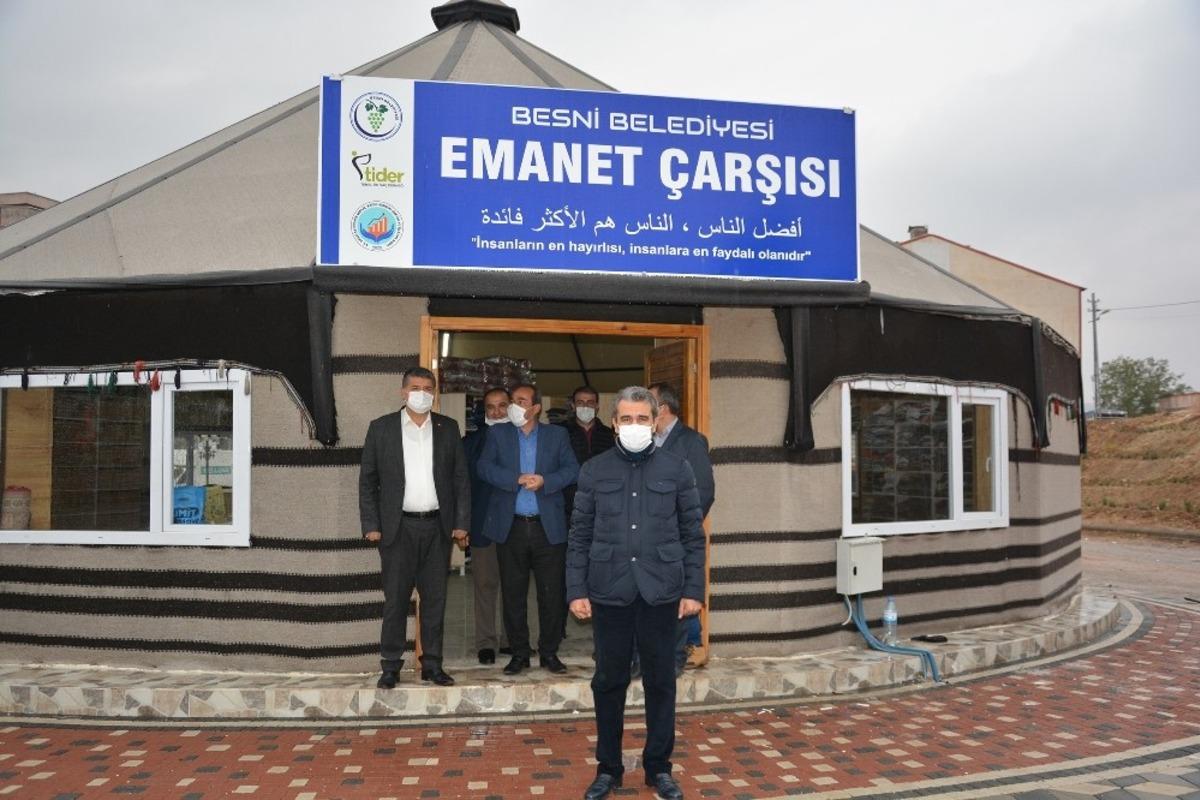Besni Belediyesi tarafından &lsquo;Emanet &Ccedil;arşısı&rsquo; kuruldu