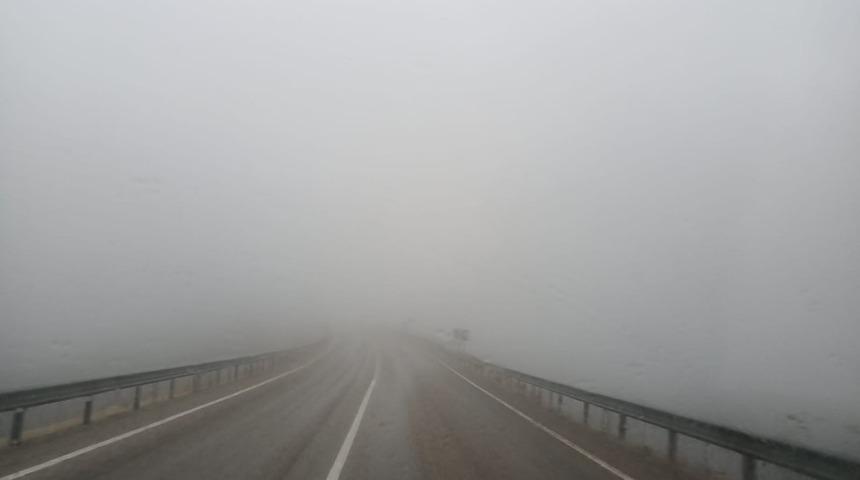 Sincik il&ccedil;esinde sis etkili oldu