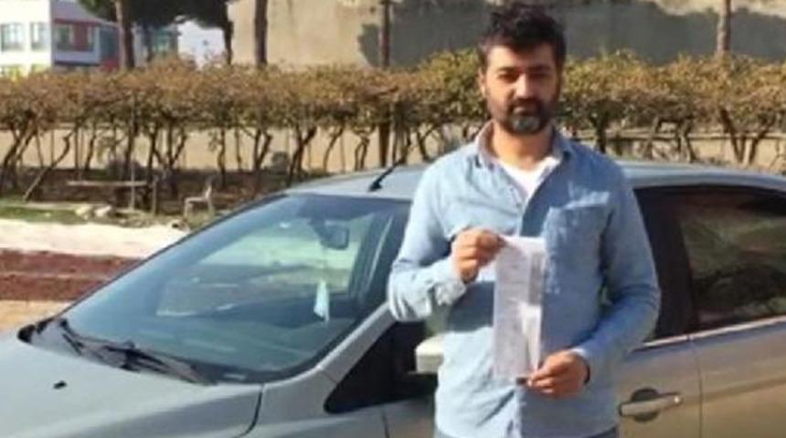  Gitmediği ilde ceza kesilip ehliyetine el konuldu