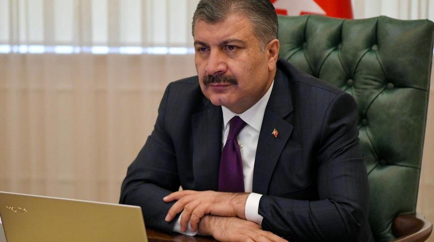 Sağlık Bakanı Koca, 7 ilin sağlık m&uuml;d&uuml;r&uuml;yle salgının son durumunu g&ouml;r&uuml;şt&uuml;