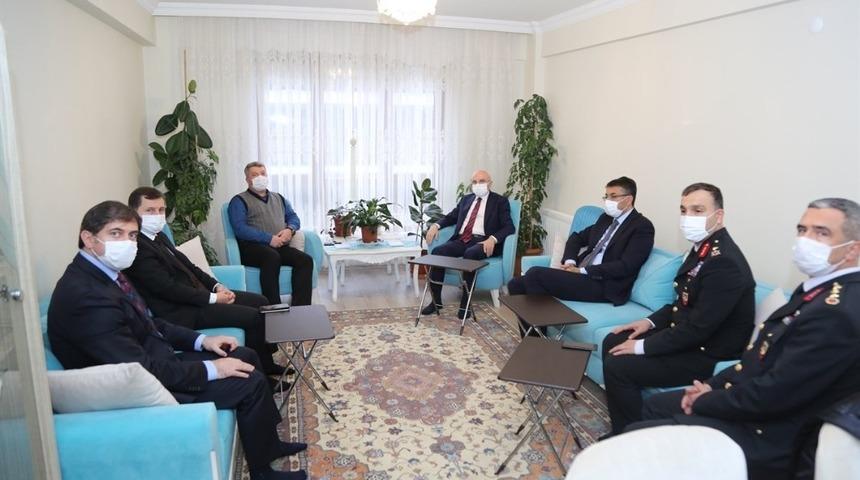 Tuğgeneral Cemil L&uuml;tfi &Ouml;zkul&rsquo;a taziye ziyareti