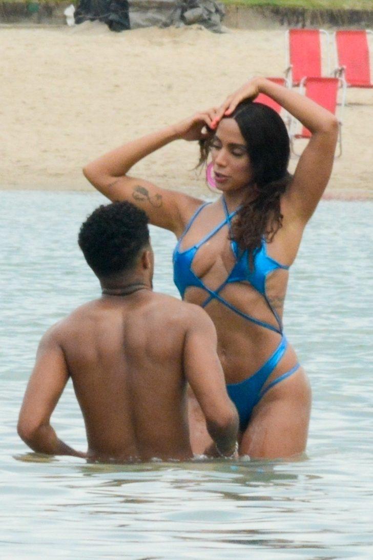 Anitta Rio de Janeiro'da klip çekerken görüntülendi G1