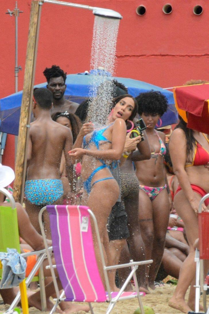 Anitta Rio de Janeiro'da klip çekerken görüntülendi G2