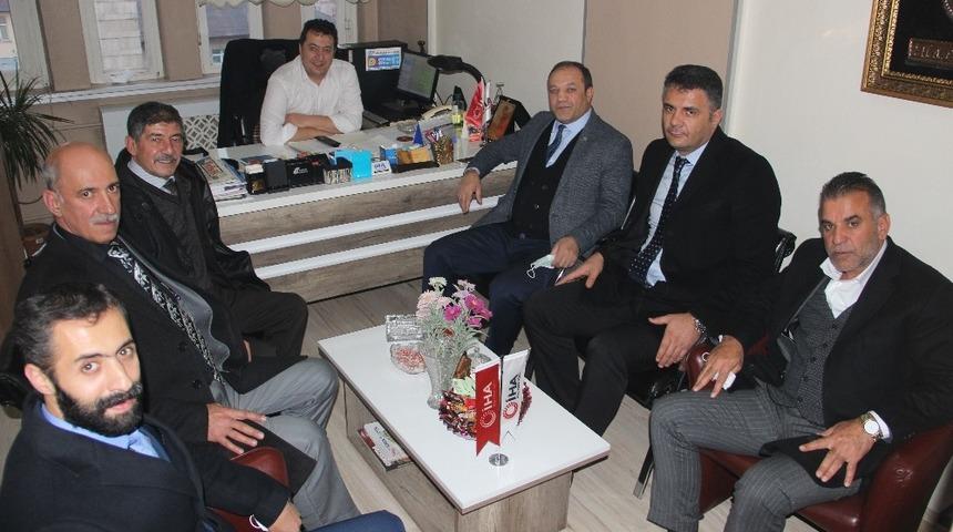 MHP İl Başkanı Naim Karataş ve yönetim kurulu üyelerinden İHA’ya ziyaret