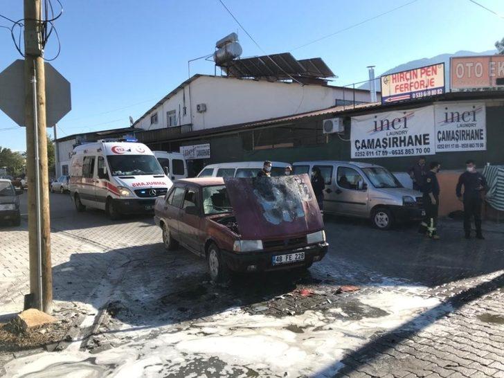 Fethiye’de Seyir Halindeki Otomobil Yandı G2