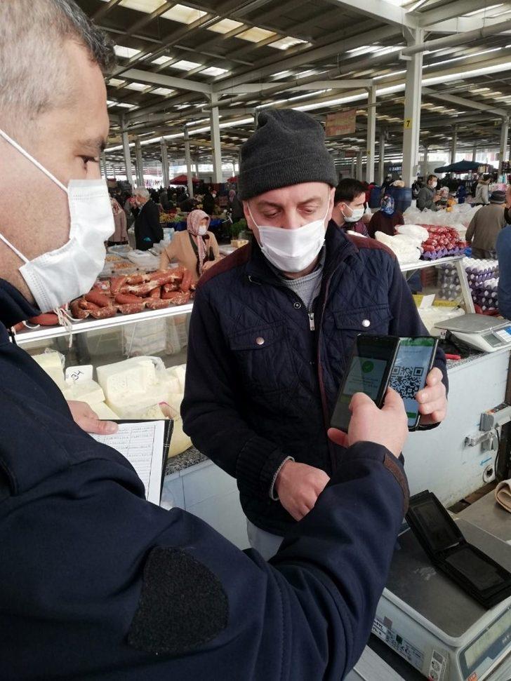 Sarayköy’de pazar esnafına HES kodu denetimi yapıldı G2