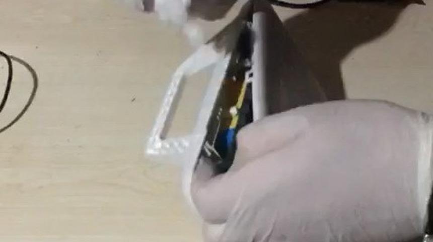 Modem içerisinden uyuşturucu madde çıktı